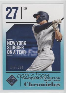 2018 Panini Chronicles - [Base] - Teal #8 - Giancarlo Stanton /199