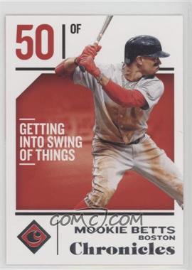 2018 Panini Chronicles - [Base] #10 - Mookie Betts