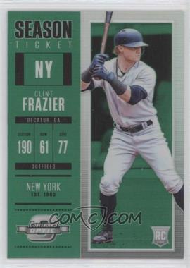 2018 Panini Chronicles - Contenders Optic - Green Prizm #3 - Clint Frazier /50