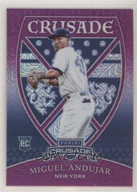 2018 Panini Chronicles - Crusade - Purple Mojo Prizm #9 - Miguel Andujar /99