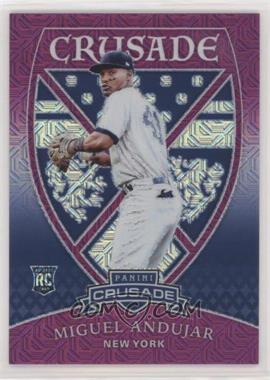 2018 Panini Chronicles - Crusade - Purple Mojo Prizm #9 - Miguel Andujar /99