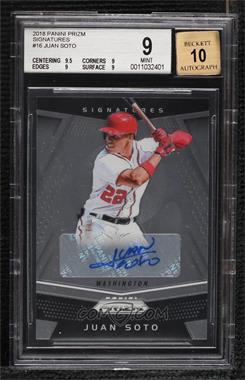 2018 Panini Chronicles - Prizm Signatures #PS-JS - Juan Soto [BGS 9 MINT]