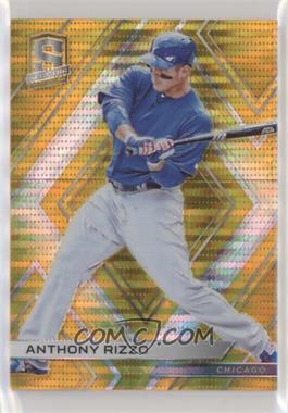 2018 Panini Chronicles - Spectra - Gold Pulsar Prizm #24 - Anthony Rizzo /10