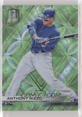 2018 Panini Chronicles - Spectra - Neon Green Prizm #24 - Anthony Rizzo /49