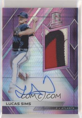 2018 Panini Chronicles - Spectra Rookie Jersey Autographs - Neon Pink Prizm #RJA-LS - Lucas Sims /49
