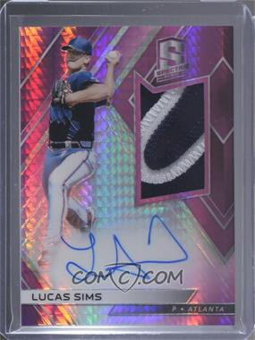 2018 Panini Chronicles - Spectra Rookie Jersey Autographs - Neon Pink Prizm #RJA-LS - Lucas Sims /49