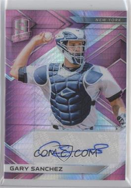 2018 Panini Chronicles - Spectra Signatures - Neon Pink Prizm #SS-GS - Gary Sanchez /10