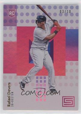 2018 Panini Chronicles - Status - Gold #3 - Rafael Devers /10