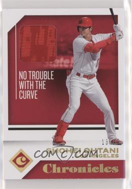 2018 Panini Chronicles - Swatches - Holo Gold #CS-SO - Shohei Ohtani /49