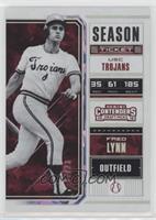 Fred Lynn (Helmet Fully Visible, Right Foot In Frame) #/23