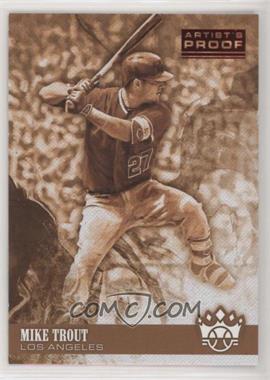 2018 Panini Diamond Kings - [Base] - Artist Proof Red #70.2 - Sepia Variation - Mike Trout