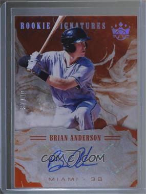 2018 Panini Diamond Kings - DK Rookie Signatures - Holo Silver #S-BA - Brian Anderson /49