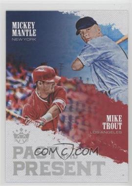 2018 Panini Diamond Kings - Past and Present #PP8 - Mickey Mantle, Mike Trout