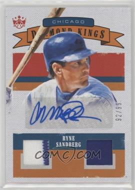 2018 Panini Diamond Kings - Retro 1982 DK Materials Signatures #82MS-RS - Ryne Sandberg /99