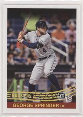 2018 Panini Donruss - [Base] - Blank Back #240 - Retro 1984 - George Springer