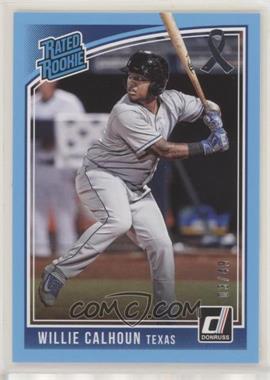 2018 Panini Donruss - [Base] - Father's Day Ribbon #40 - Rated Rookies - Willie Calhoun /49