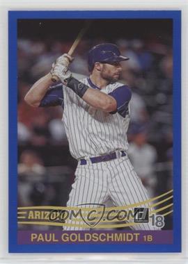 2018 Panini Donruss - [Base] - Holo Blue #222 - Retro 1984 - Paul Goldschmidt