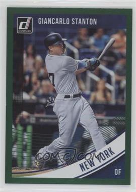 2018 Panini Donruss - [Base] - Holo Green #143 - Giancarlo Stanton