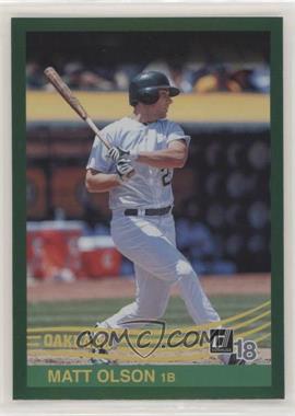 2018 Panini Donruss - [Base] - Holo Green #255 - Retro 1984 - Matt Olson