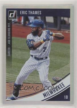 2018 Panini Donruss - [Base] - Stat Line Career #138 - Eric Thames /468