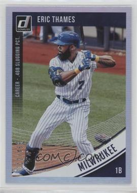 2018 Panini Donruss - [Base] - Stat Line Career #138 - Eric Thames /468