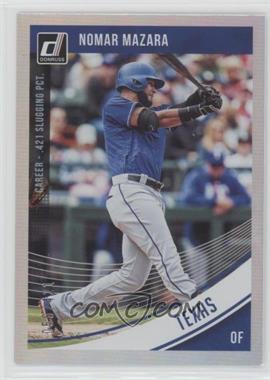 2018 Panini Donruss - [Base] - Stat Line Career #186 - Nomar Mazara /421