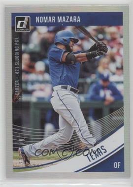 2018 Panini Donruss - [Base] - Stat Line Career #186 - Nomar Mazara /421