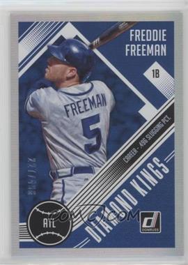 2018 Panini Donruss - [Base] - Stat Line Career #23 - Diamond Kings - Freddie Freeman /496