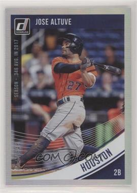 2018 Panini Donruss - [Base] - Stat Line Season #166.1 - Jose Altuve (Orange Jersey) /346