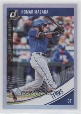 2018 Panini Donruss - [Base] - Stat Line Season #186 - Nomar Mazara /101