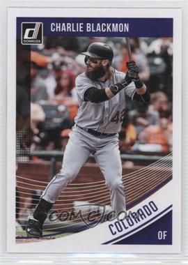 2018 Panini Donruss - [Base] #104.2 - Variations - Charlie Blackmon (Uniform #42)