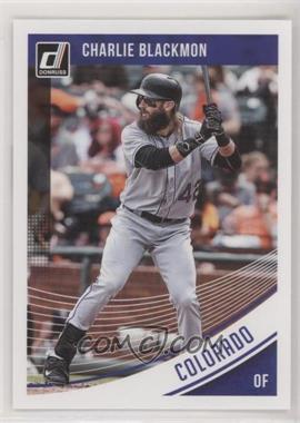 2018 Panini Donruss - [Base] #104.2 - Variations - Charlie Blackmon (Uniform #42)