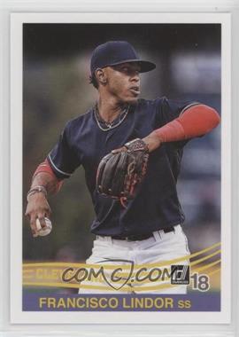 2018 Panini Donruss - [Base] #234.2 - Retro 1984 Variations - Francisco Lindor (Throwing)