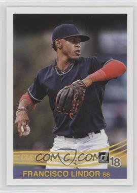 2018 Panini Donruss - [Base] #234.2 - Retro 1984 Variations - Francisco Lindor (Throwing)