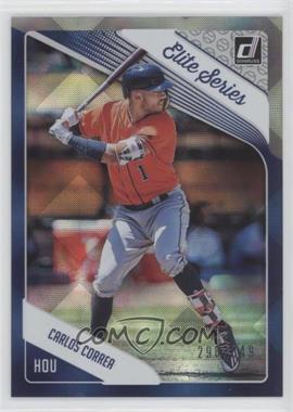 2018 Panini Donruss - Elite Series - Silver #ES5 - Carlos Correa /349