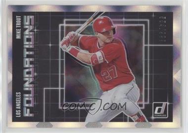 2018 Panini Donruss - Foundations #F4 - Mike Trout /999