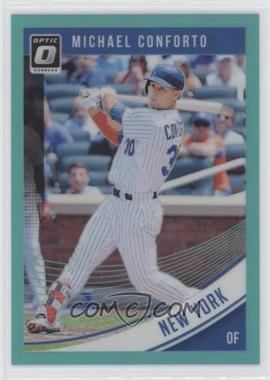 2018 Panini Donruss Optic - [Base] - Aqua Prizm #111 - Michael Conforto /299