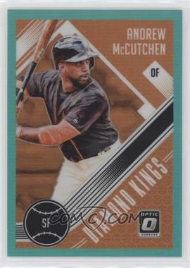 2018 Panini Donruss Optic - [Base] - Aqua Prizm #24 - Diamond Kings - Andrew McCutchen /299