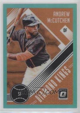 2018 Panini Donruss Optic - [Base] - Aqua Prizm #24 - Diamond Kings - Andrew McCutchen /299