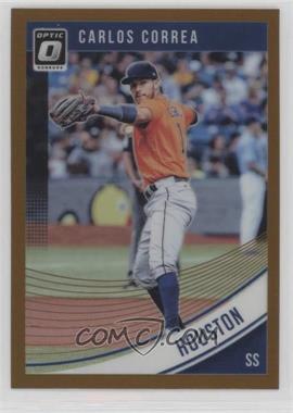 2018 Panini Donruss Optic - [Base] - Bronze Prizm #129 - Carlos Correa