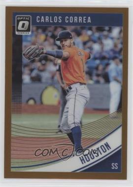 2018 Panini Donruss Optic - [Base] - Bronze Prizm #129 - Carlos Correa