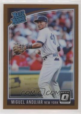 2018 Panini Donruss Optic - [Base] - Bronze Prizm #31.1 - Rated Rookie - Miguel Andujar ("New York")