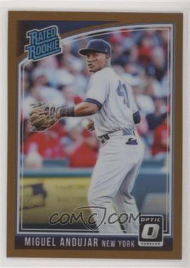 2018 Panini Donruss Optic - [Base] - Bronze Prizm #31.1 - Rated Rookie - Miguel Andujar ("New York")