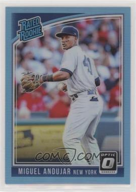 2018 Panini Donruss Optic - [Base] - Carolina Blue Prizm #31.1 - Rated Rookie - Miguel Andujar ("New York") /50