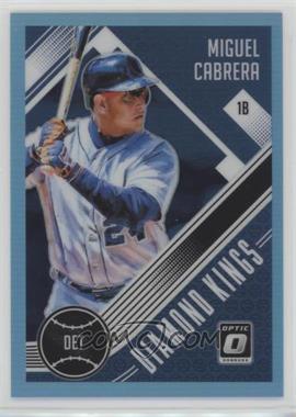 2018 Panini Donruss Optic - [Base] - Carolina Blue Prizm #9 - Diamond Kings - Miguel Cabrera /50