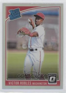 2018 Panini Donruss Optic - [Base] - Holo Prizm #42.2 - Rated Rookie Variation - Victor Robles (Ball Next to Face)