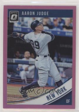 2018 Panini Donruss Optic - [Base] - Pink Prizm #114.1 - Aaron Judge (Swing Follow Through)