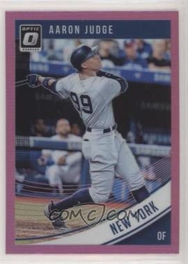 2018 Panini Donruss Optic - [Base] - Pink Prizm #114.1 - Aaron Judge (Swing Follow Through)