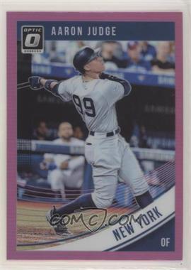 2018 Panini Donruss Optic - [Base] - Pink Prizm #114.1 - Aaron Judge (Swing Follow Through)