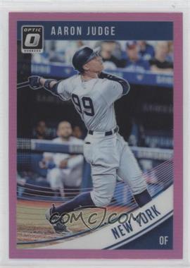 2018 Panini Donruss Optic - [Base] - Pink Prizm #114.1 - Aaron Judge (Swing Follow Through)